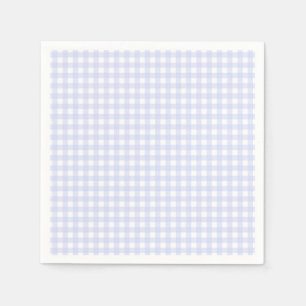 Serviette En Papier Faye et Lauren Blue Pastel En vichy