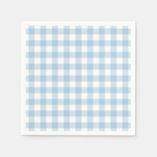 Serviette En Papier Faye et Lauren Blue Plaid