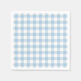 Serviette En Papier Faye et Lauren Blue Plaid