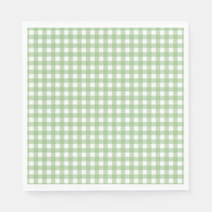 Serviette En Papier Faye et Lauren Classic Green En vichy