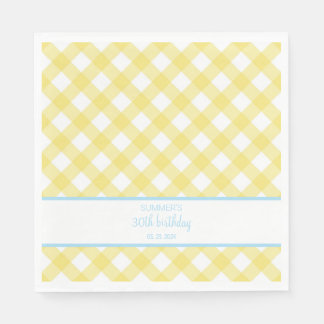 Serviette En Papier Faye et Lauren Fête Jaune