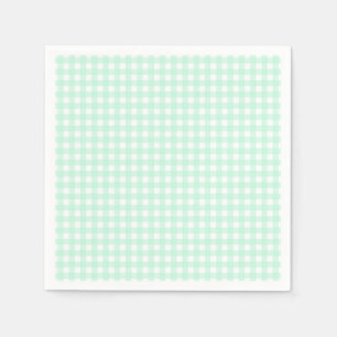 Serviette En Papier Faye et Lauren Pastel En vichy Green