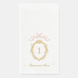 Serviette En Papier Fée Conte de Fées Grande Fille Nombre Anniversaire