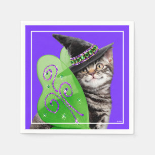 Serviette En Papier Fée de sorcière de Kitten