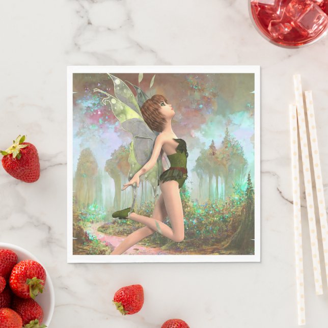 Serviette En Papier Fée forestière (En situation)