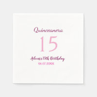 Fée rose 15e anniversaire simple moder quinceanera