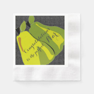 Serviette En Papier Félicitations à Perfect Pear