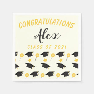 Serviette En Papier Félicitations Catégorie De Diplômés Personnaliser 