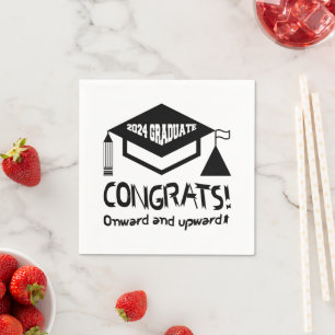 Serviette En Papier Félicitations, diplômé 2024 !