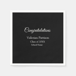 Serviette En Papier Félicitations diplômé ajouter le nom de l'école si