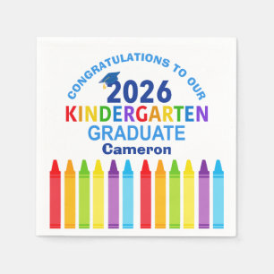 Serviette En Papier Félicitations Diplômé de Maternelle Fête Personnal