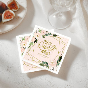 Serviette En Papier Félicitations Grad Pink Hot Floral Graduation