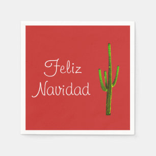 Serviette En Papier Feliz Navidad