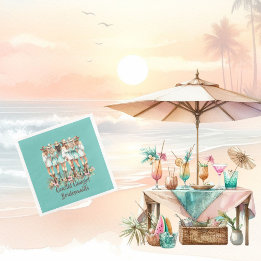 Serviette En Papier Femme d'honneur côtière