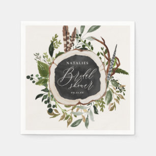 Serviette En Papier Ferme rustique grange douche botanique