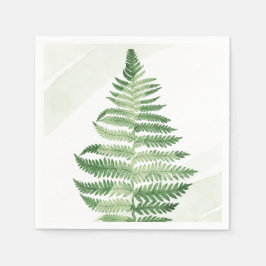 Serviette En Papier Ferme verte minimaliste
