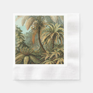 Serviette En Papier Ferns Palm Tree Antiquité Botanique Ferns Art