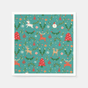 Serviette En Papier Festif Reindeer Wonderland