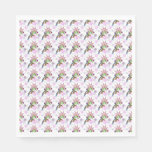 Serviette En Papier Festive Axlotl (Devant)