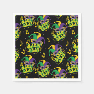 Serviette En Papier Festive Mardi Gras