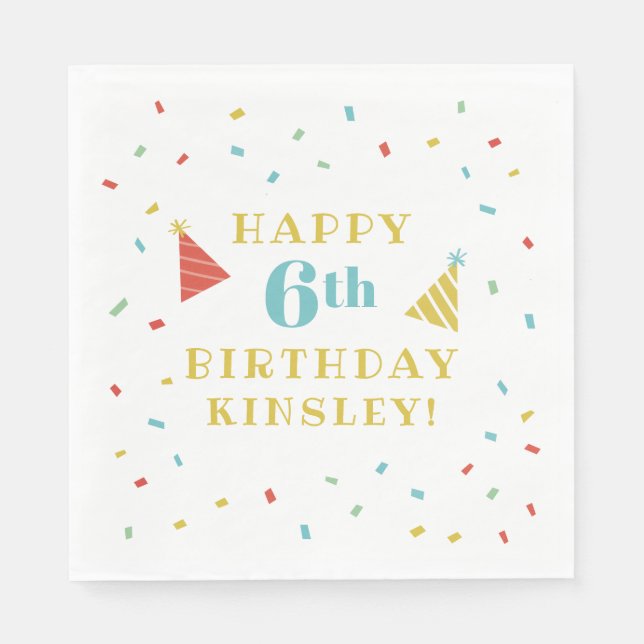 Serviette En Papier Fête anniversaire de enfant (Devant)