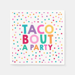 Serviette En Papier Fête Anniversaire Napkin Taco Bout Une fête