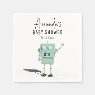 Serviette En Papier Fête bébé Robot garçon
