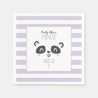 Fête comme un panda coloré anniversaire lumineux