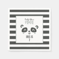 Fête comme un panda coloré anniversaire lumineux