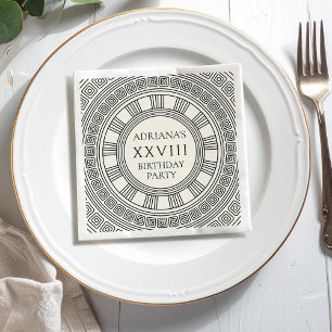 Serviette En Papier Fête d'anniversaire à thème Grèce antique ou Rome