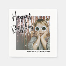 Fête d'anniversaire avec photo personnalisée