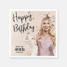 Fête d'anniversaire avec photo personnalisée