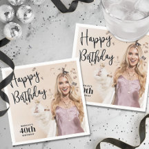 Fête d'anniversaire avec photo personnalisée