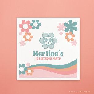 Serviette En Papier Fête d'anniversaire Daisy Girl