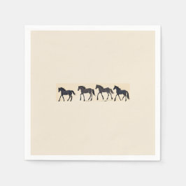 Serviette En Papier Fête d'anniversaire de Cowboy - Cheval