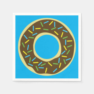 Serviette En Papier Fête d'anniversaire de Donut
