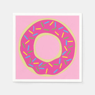 Serviette En Papier Fête d'anniversaire de Donut