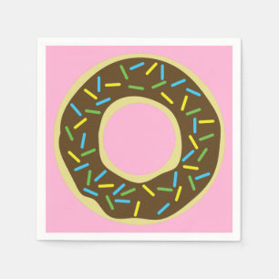Serviette En Papier Fête d'anniversaire de Donut