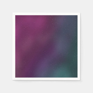 Serviette En Papier Fête d'anniversaire de galaxie ciel bleu violet