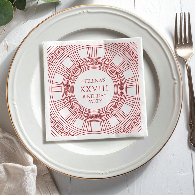 Serviette En Papier Fête d'anniversaire de la déesse grecque (Créateur téléchargé)