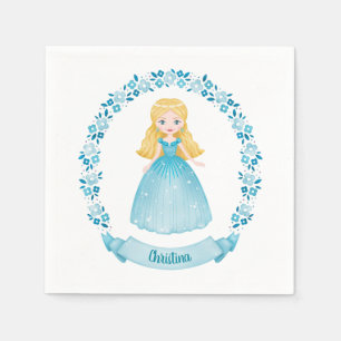 Serviette En Papier Fête d'anniversaire de la princesse