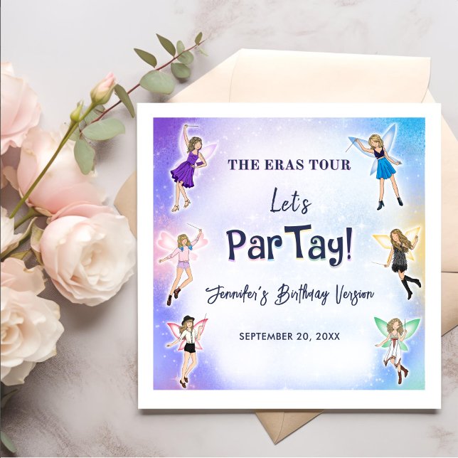 Serviette En Papier Fête d'anniversaire de l'ère (Créateur téléchargé)