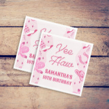 Fête d'anniversaire de rodéo de cowgirl rose