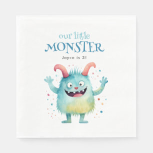 Serviette En Papier Fête d'anniversaire des enfants Little Monster