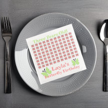 Fête d'anniversaire des papillons