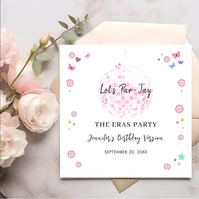 Serviette En Papier Fête d'anniversaire Disco Era super (Créateur téléchargé)