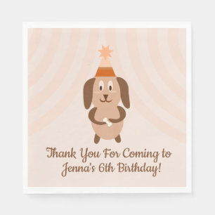 Serviette En Papier Fête d'anniversaire Groovy Puppy