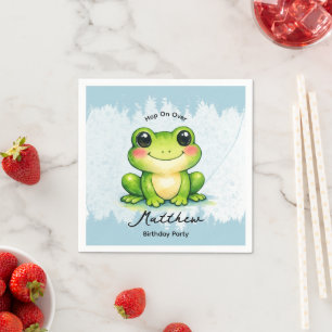 Serviette En Papier Fête d'anniversaire Hop On Over pour enfants
