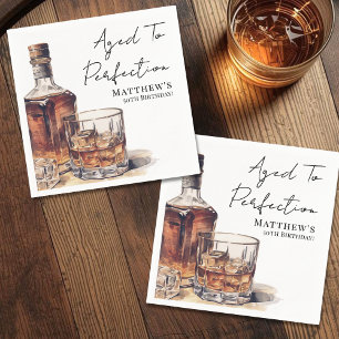 Serviette En Papier Fête d'anniversaire pour hommes Vieillis à la perf