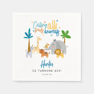 Serviette En Papier Fête d'anniversaire pour tous les fêtards